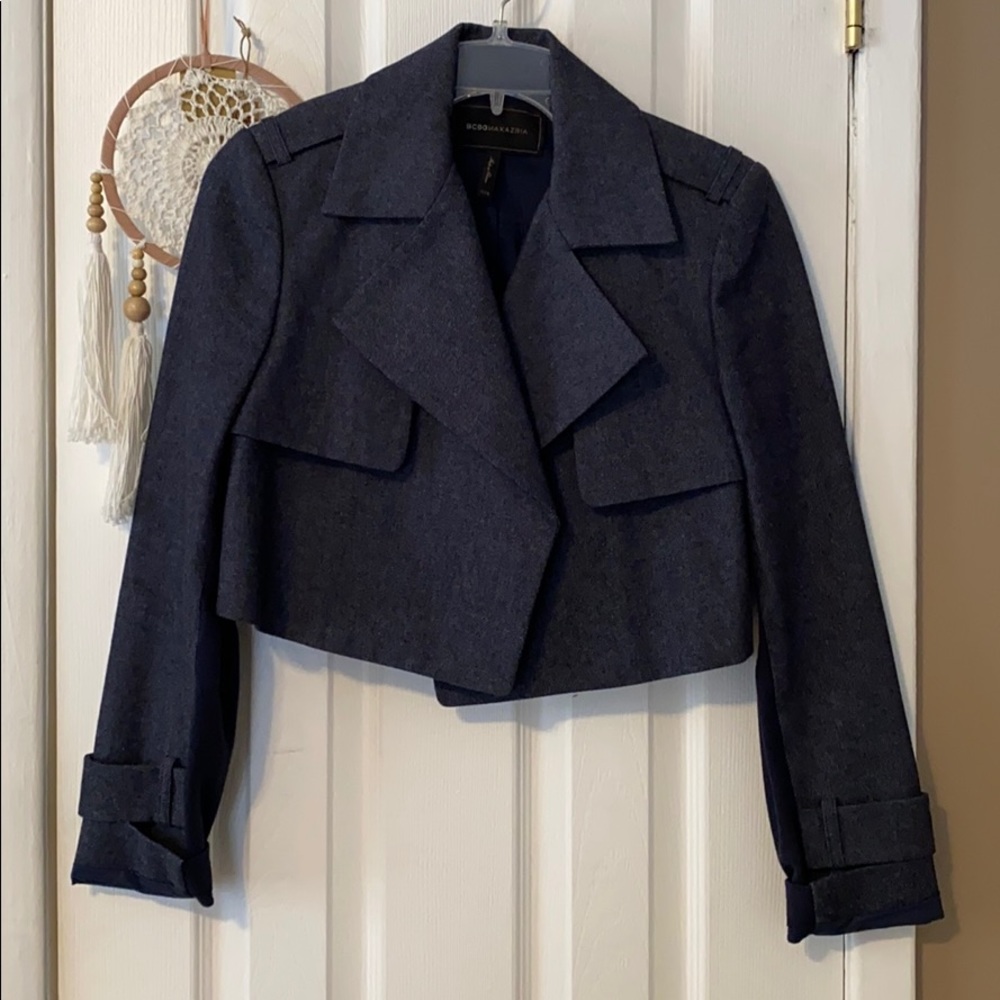 Bcbg denim crop jacket - Picture 2 of 7